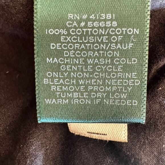 Ralph Lauren Y2K black eyelet tiered lined midi skirt Sz M # 2403 - Picture 13 of 16